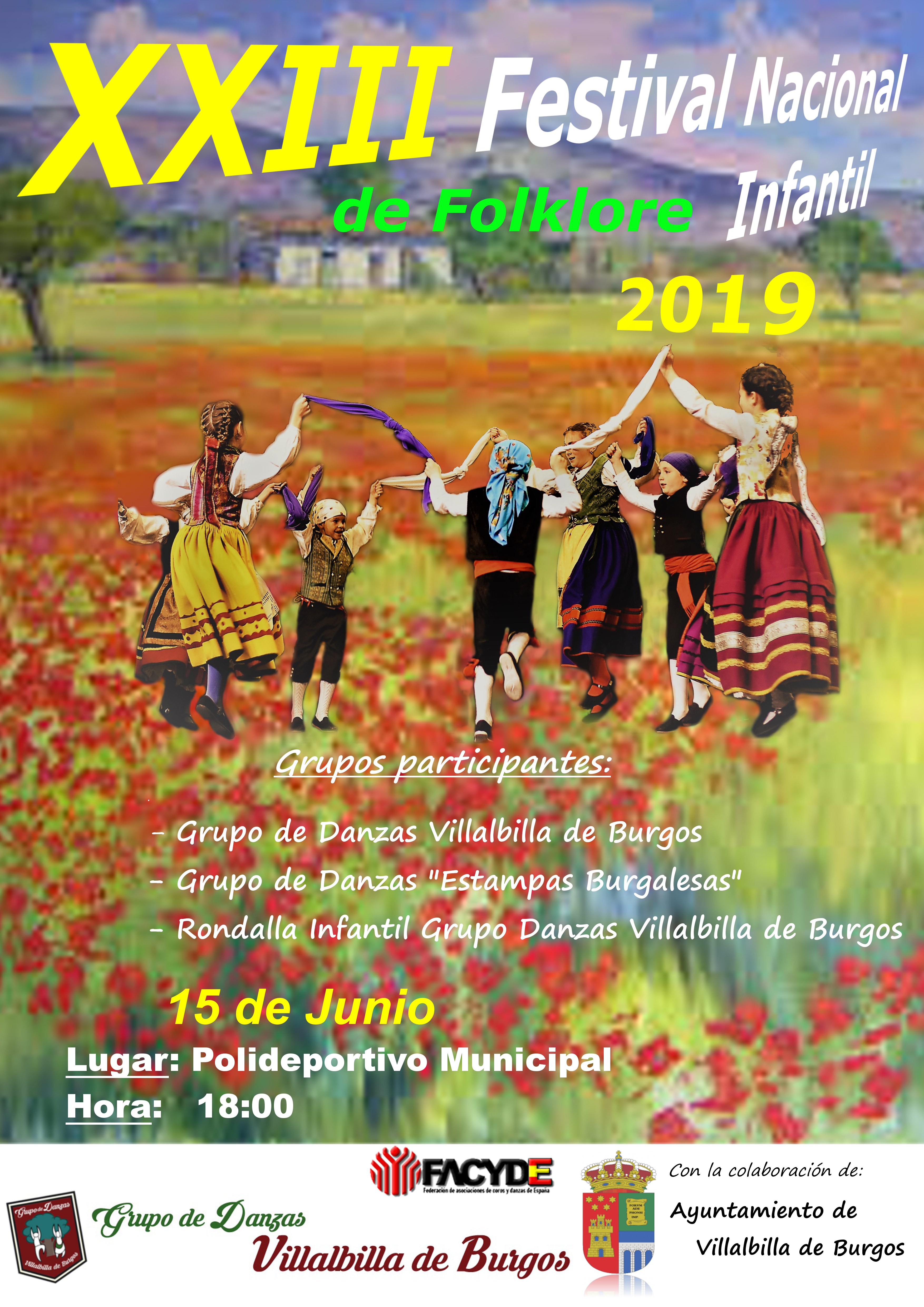 Festival Infantil «Los Sagrados Corazones» 2019 en Villalbilla de Burgos